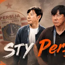 Shin Tae-yong resmi melatih Persija. (Photo Bola.com/Graphic generated AI)