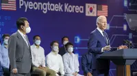 Presiden AS Joe Biden saat berada di Korea Selatan. Dok: @POTUS/Twitter