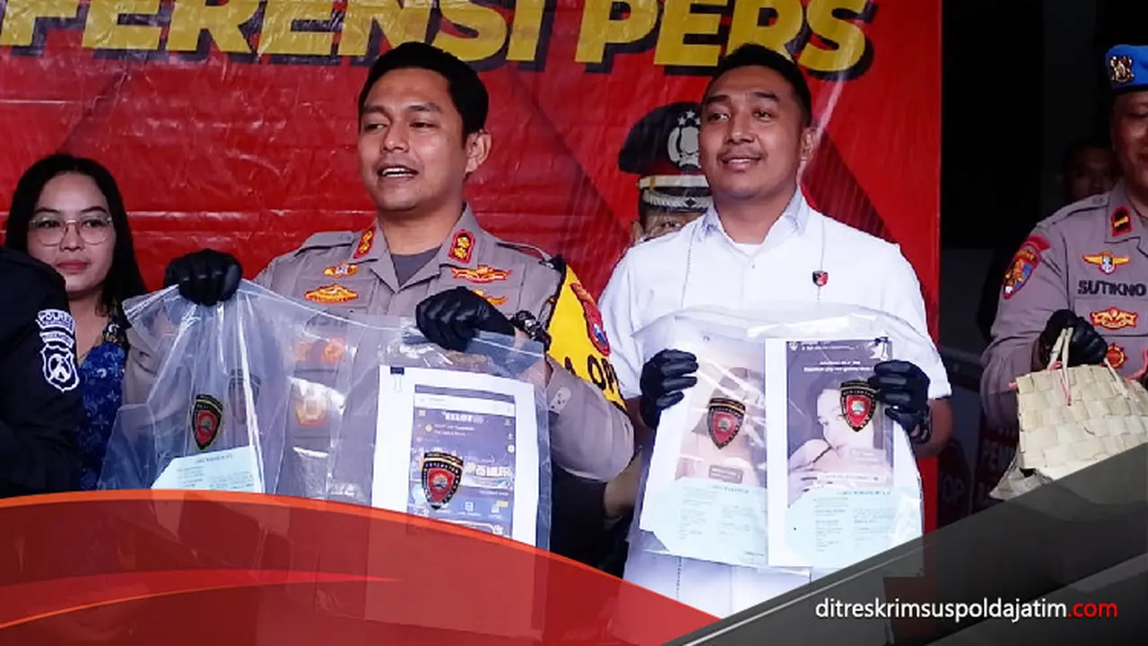 Polres Tulungagung mengamankan selebgram yang mempromosikan judi online. (Foto: Polda Jatim)
