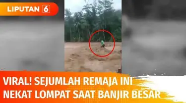 Video yang merekam aksi sejumlah remaja di Trenggalek, Jawa Timur, dengan melompat ke sungai saat sedang banjir besar beredar di jagat maya. Sejumlah pemuda mengaku aksi tersebut lazim dilakukan, namun mereka meminta maaf. Polisi mengimbau untuk tak ...