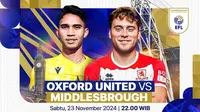 Oxford United Vs Middlesbrough Live di Vidio Malam Ini: Cemerlang di Timnas Indonesia, Marselino Ferdinan Bakal Main?