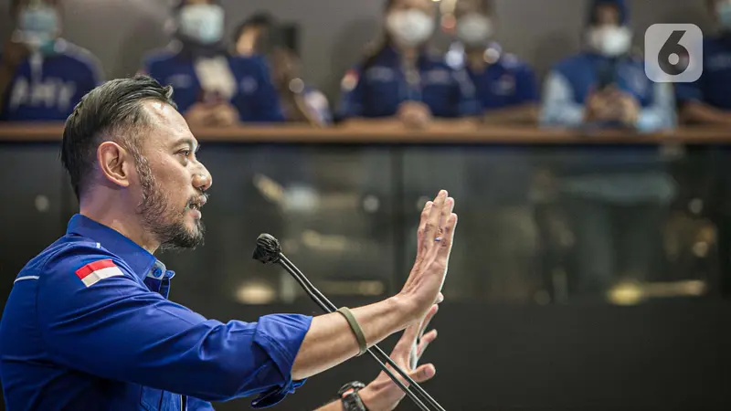 FOTO: AHY Berikan Tanggapan Terkait KLB Demokrat