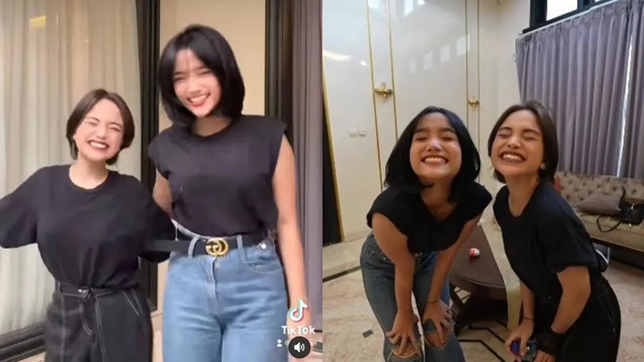 Disebut Kembar, Ini 6 Momen Pertemuan Fuji dan Jeje Gadis Viral di TikTok