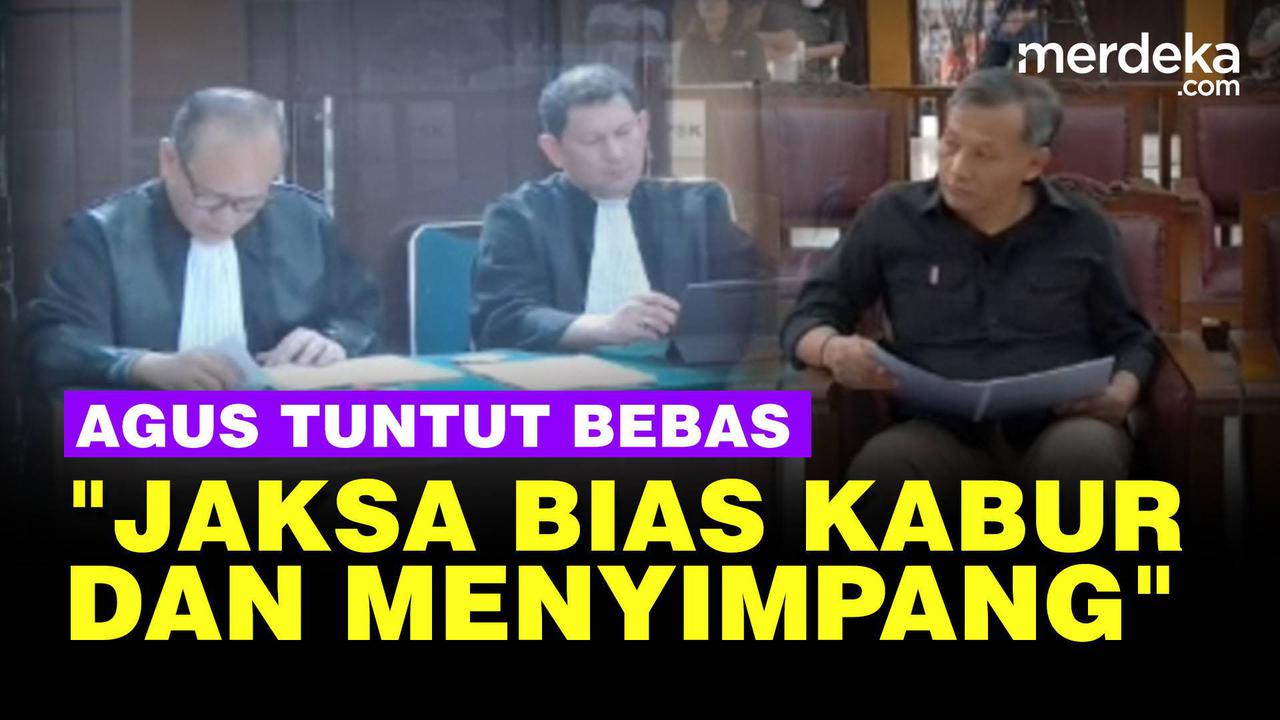 VIDEO: Tuntut Bebas, Agus Nurpatria Sebut Analisa Jaksa Bias