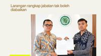 Center of Economic and Law Studies (Celios) melayangkan surat ke Majelis Ulama Indonesia (MUI) terkait larangan wakil menteri rangkap jabatan. (Sumber: @celios_id)