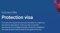 Protection Visa, sumber HOMEAFFAIR.GOV