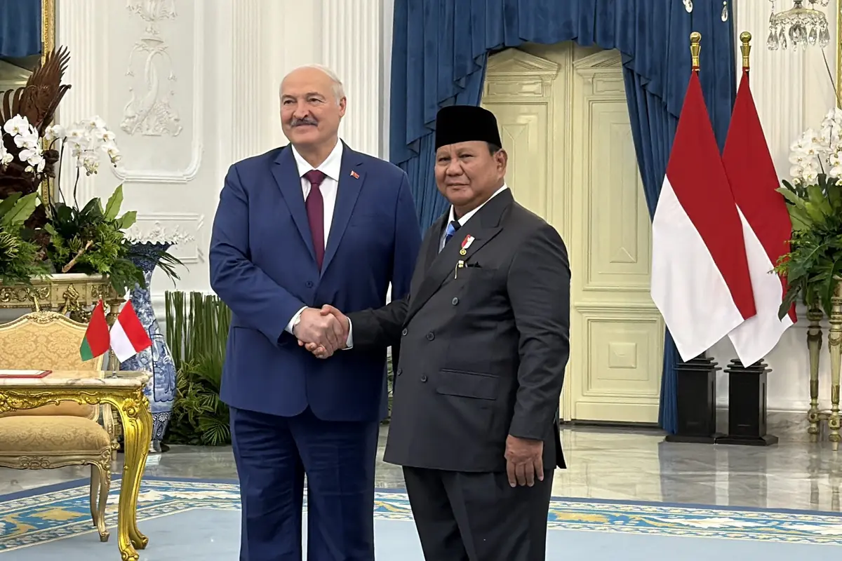 Presiden Prabowo Subianto menerima kunjungan kenegaraan Presiden Republik Belarus Aleksandr Lukashenko di Istana Merdeka Jakarta.