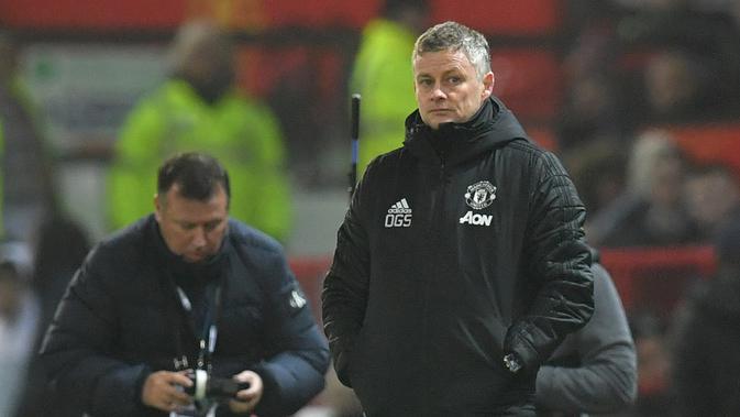 Manajer Manchester United, Ole Gunnar Solskjaer. (Paul Ellis/AFP)