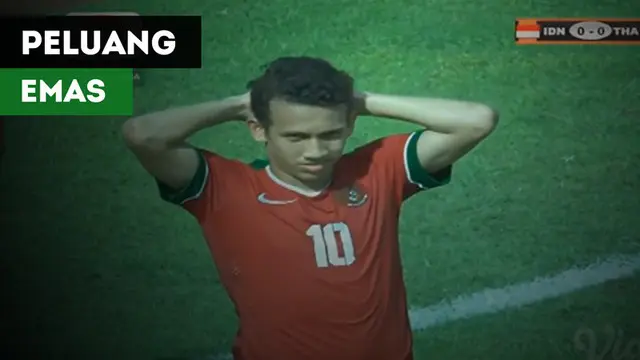 VIDEO: 3 Peluang Emas Timnas Indonesia U-19 Vs Thailand