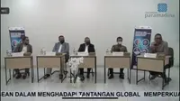 Diskusi “Memperkuat Peran Politik Luar Negeri ASEAN dalam Menghadapi Tantangan Global” bersama Menlu Malaysia pada Senin (18/10/2021)