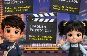 Acara tahun baru Mentari TV.