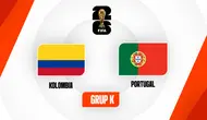 Link Live Streaming Piala Dunia 2026: Kolombia Vs Portugal