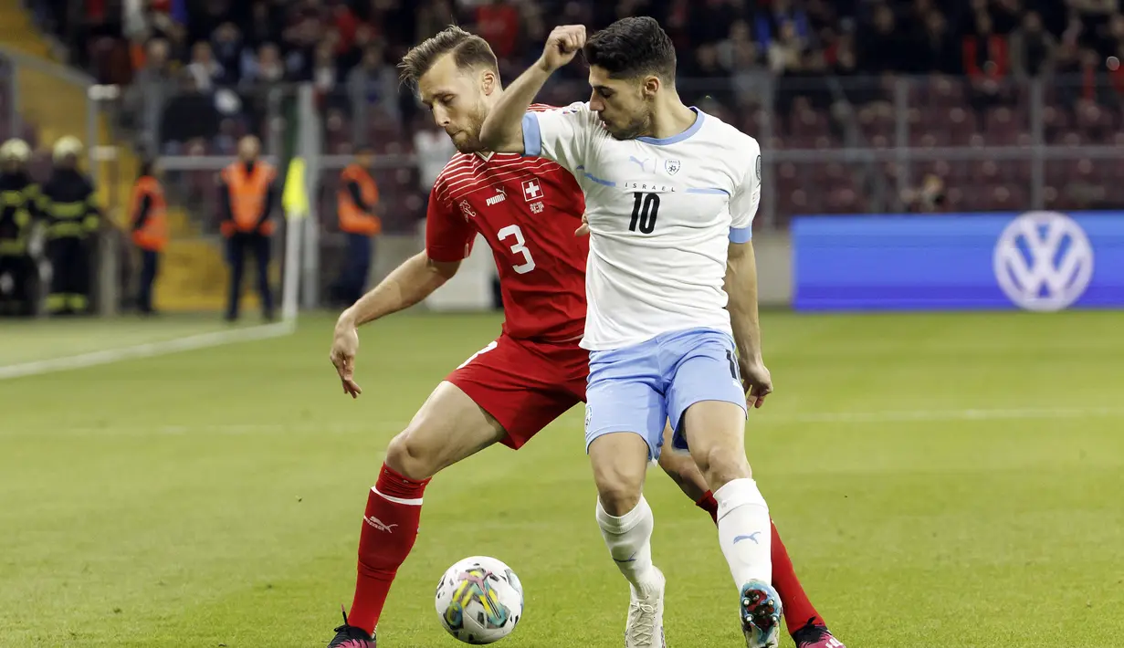 Kemenangan ini membuat Swiss berada di peringkat pertama Klasemen sementar dengan poin enam. (Salvatore Di Nolfi/Keystone via AP)
