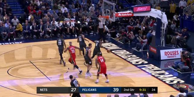 VIDEO : GAME RECAP NBA 2017-2018, Pelicans 128 vs Nets 113