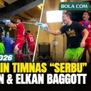 Kocak! Pemain Timnas Indonesia “Serbu” John Herdman dan Elkan Baggott di Ruang Konferensi Pers FIFA ASEAN Cup 2026