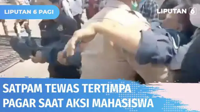 Aksi mahasiswa di Kota Palopo, Sulawesi Selatan yang menuntut penuntasan sejumlah kasus dugaan korupsi berakhir ricuh. Dua orang satpam di Gedung Kejaksaan Negeri Palopo tertimpa pagar, satu di antaranya meninggal dunia.