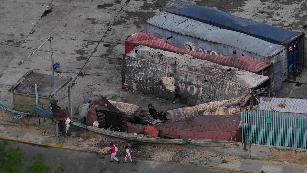 FOTO Jejak Kerusakan Serangan Amerika Serikat di Ibu Kota Venezuela