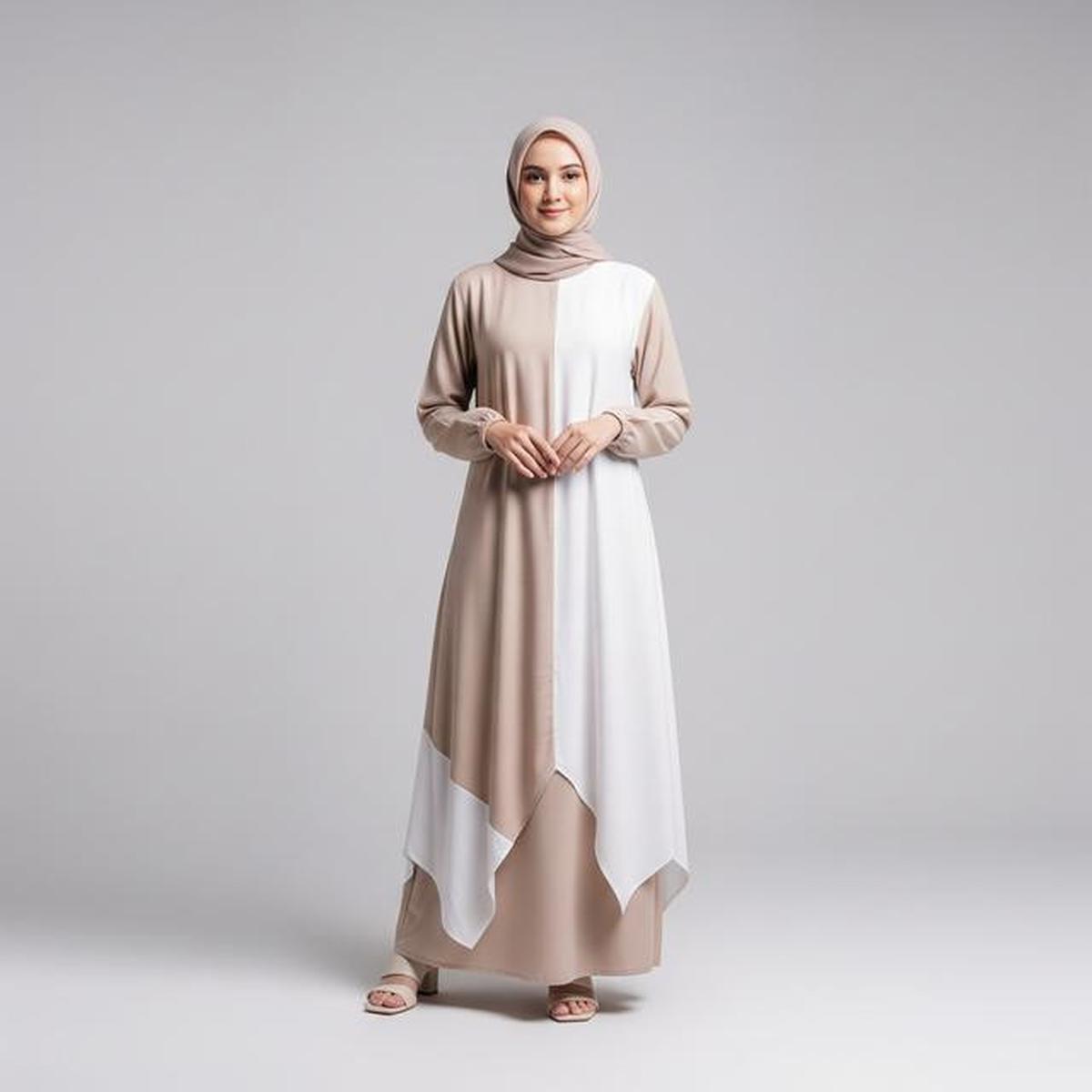 10 Model Gamis Beige &amp; Putih Minimalis untuk Ramadan 2026