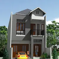 ilustrasi desain rumah 2 lantai by kientructrangkim.com