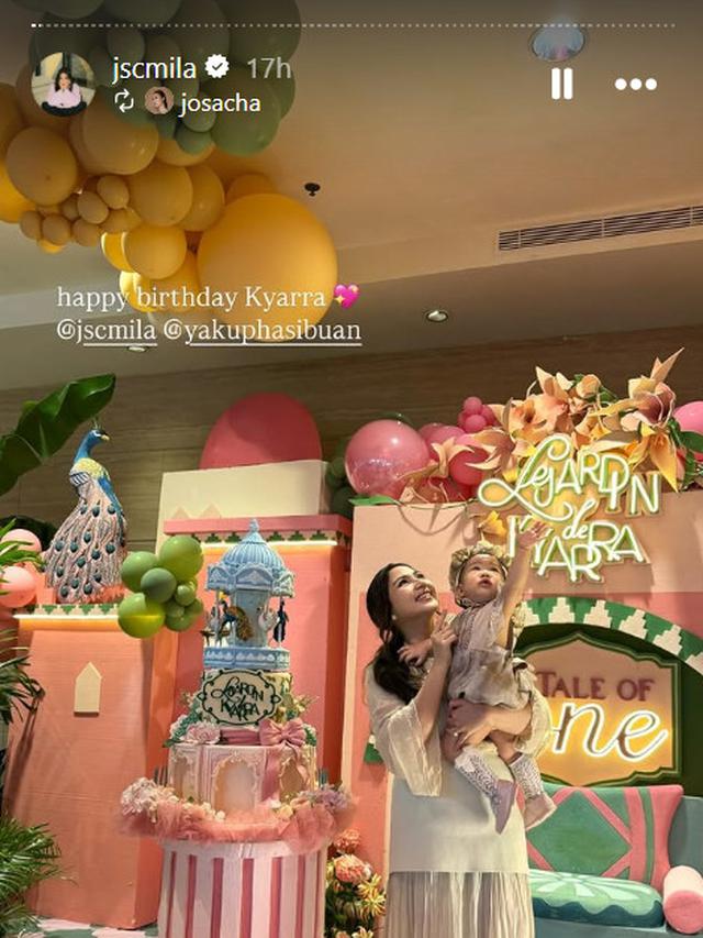 6 Potret Pesta Ultah Kyarra Anak Jessica Mila ke-1 Tahun, Penuh Bahagia Bareng Keluarga
