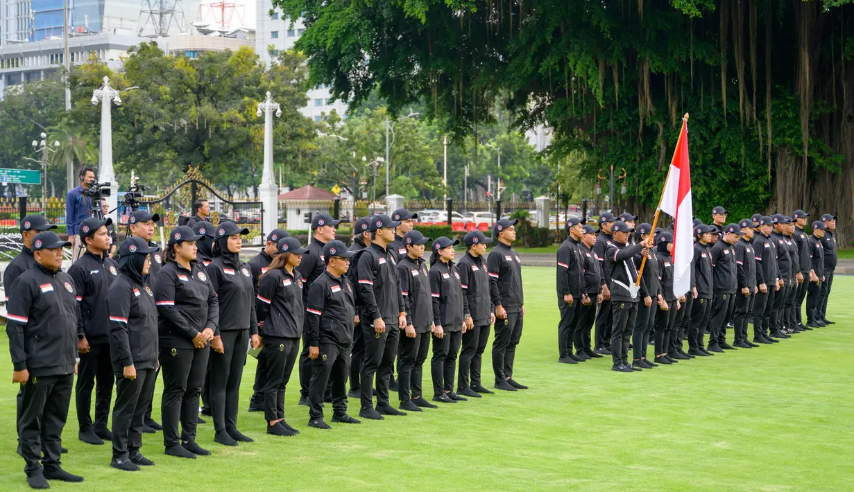 29 atlet terbaik Indonesia akan mengikuti ajang olahraga empat tahunan dunia pada 26 Juli-11 Agustus 2024 di Paris, Prancis. (BAY ISMOYO/AFP)