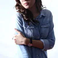 Dalam bayangan hitam sekalipun, Michelle Joan tetap cantik memesona (Galih W Satria/Bintang.com)