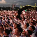 Ribuan Jemaat INC Filipina Protes Penangkapan Senator Pro-Duterte