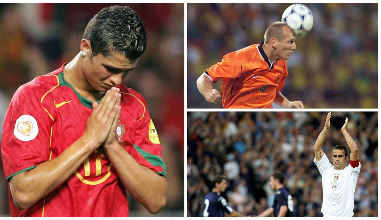 Meskipun berstatus bintang, Cristiano Ronaldo dan sembilan pesepak bola Eropa ini ternayata belum pernah meraih gelar juara Piala Eropa.  