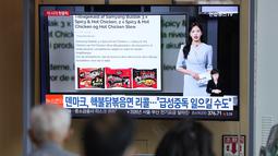 Badan Pengawas Makanan dan Hewan Denmark dalam sebuah pernyataannya menyatakan, tiga produk mi Samyang dinilai memiliki tingkat kepedasan yang berbahaya, dengan komponen aktif cabai.  (AP Photo/Lee Jin-man)