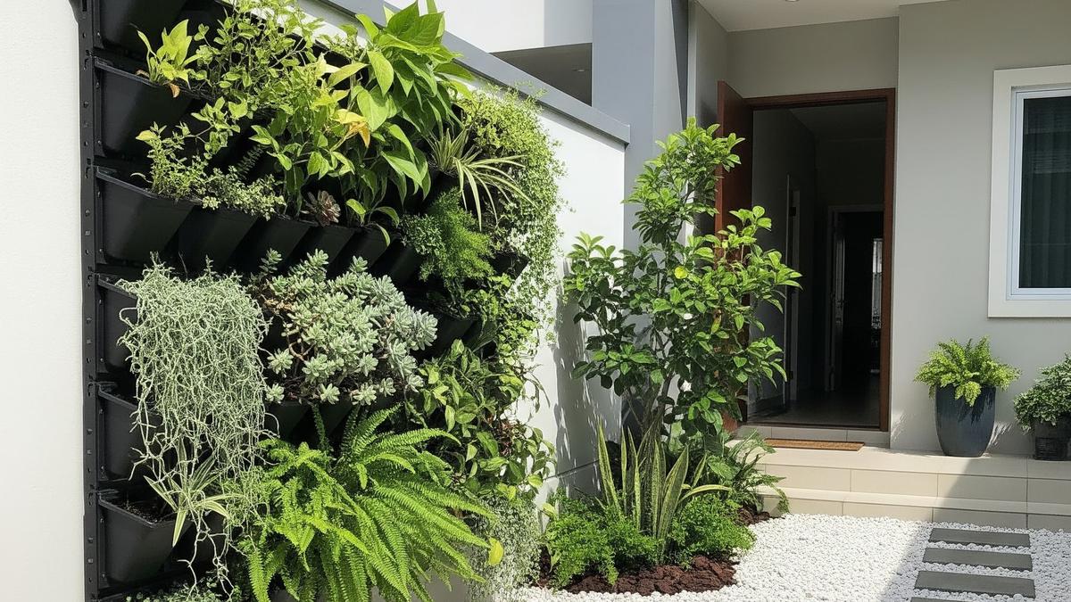 8 Desain Taman Depan Rumah Anti Ular dengan Batu Koral Putih, Aman untuk Bersantai