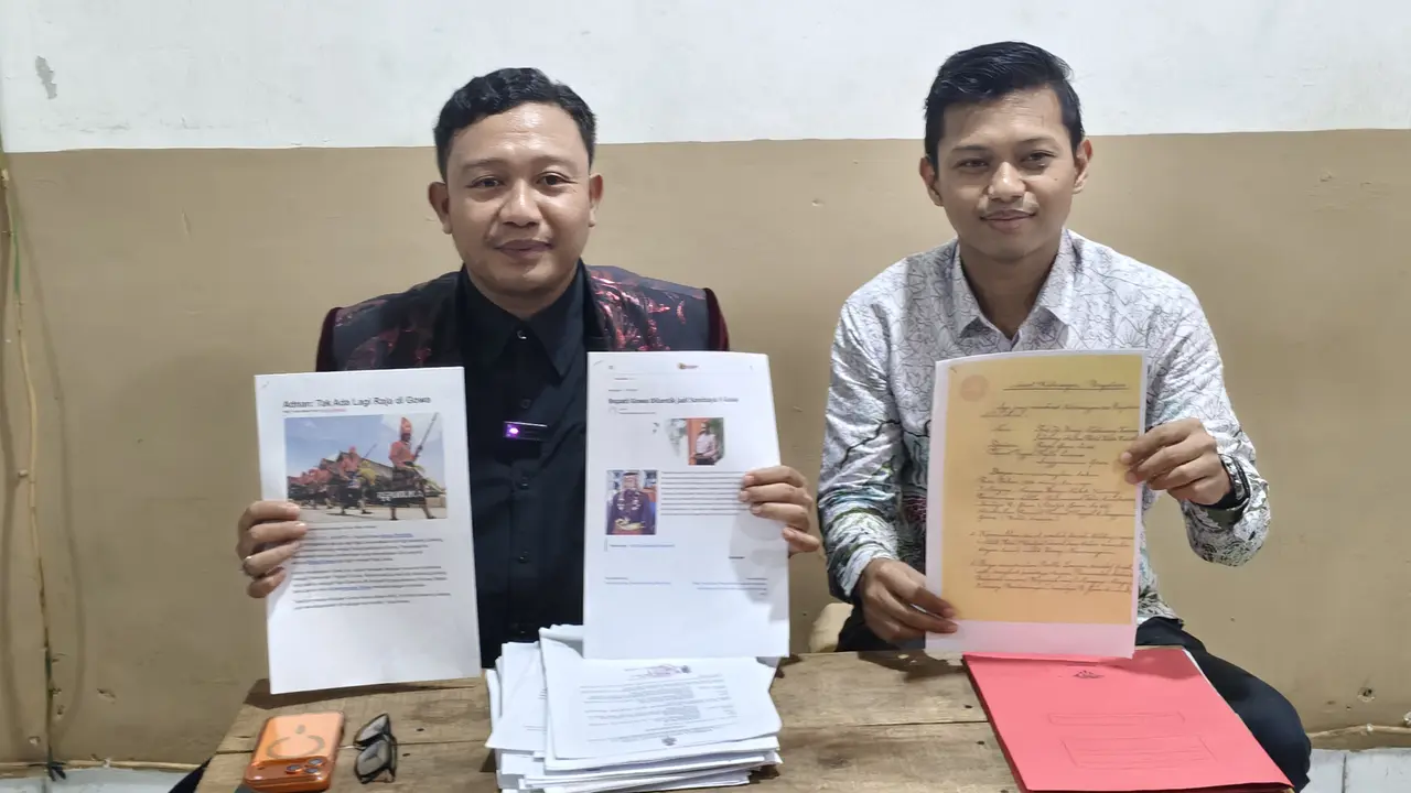 Putra Mahkota Kerajaan Gowa mendesak Perda LAD dicabut. (Liputan6.com/Fauzan)