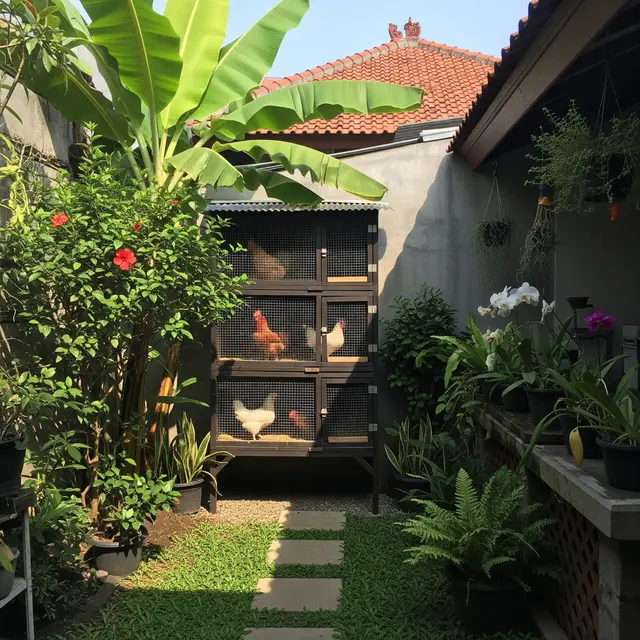 9 Desain Halaman Belakang Rumah Kecil untuk Pelihara Ayam, Nyaman dan Aman