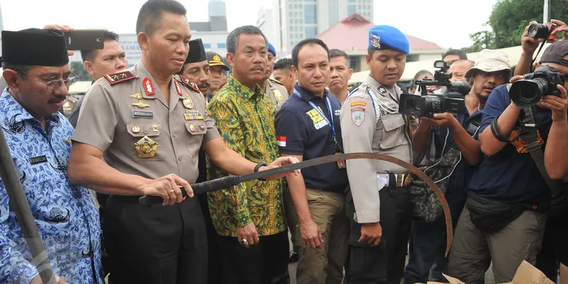 20160603-Dua Pekan Operasi Pekat, Ini Barang Bukti yang Diamankan Polda Metro-Jakarta