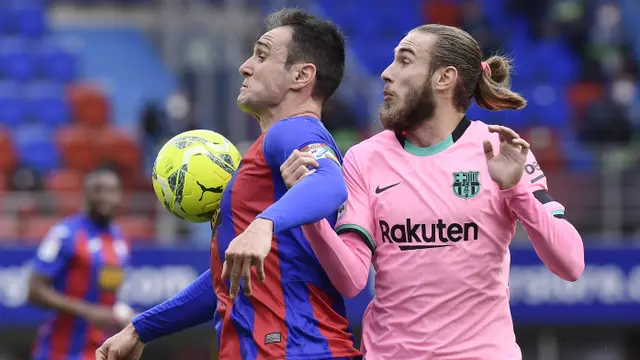 Foto Liga Spanyol: Tanpa Lionel Messi, Barcelona Tekuk Eibar