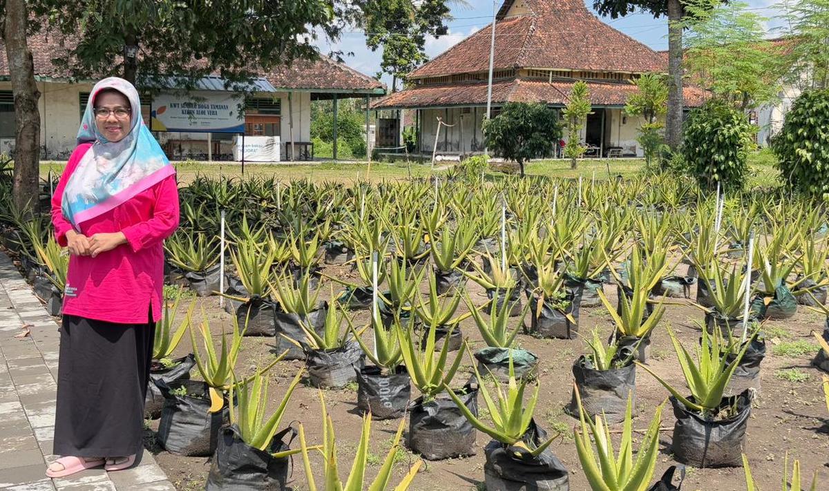 Ketua KWT Sumber Boga Tamanan, Nurul Komariyah