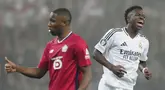 Vinicius Junior dari Real Madrid terlihat kecewa setelah gagal mencetak gol ke gawang Lille pada laga Liga Champions di Stadion Pierre Mauroy di Villeneuve-d'Ascq, Kamis (3/10/2024). (Foto AP/Thibault Camus)
