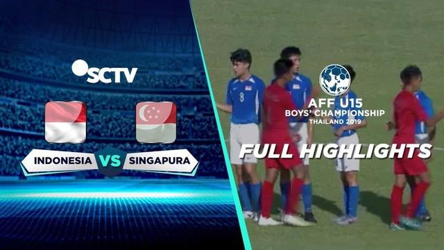 Berita video highlight Piala AFF U-15 2019 antara Timnas Indonesia melawan Singapura yang berakhir dengan skor 3-0, Senin (29/7/2019).