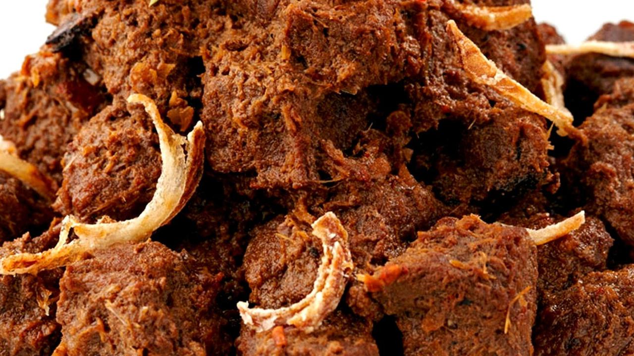 ilustrasi variasi masakan rendang