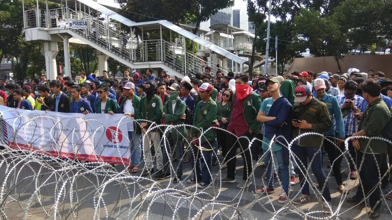 Aksi mahasiswa depan KPK