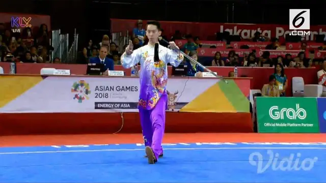 Atlet Wushu Indonesia, Bobby Valentinus Gunawan hanya mampu menempati posisi kesembilan pada cabor Wushu Asian Games 2018 nomor Taijiquan dan Taijijian di Jakarta.