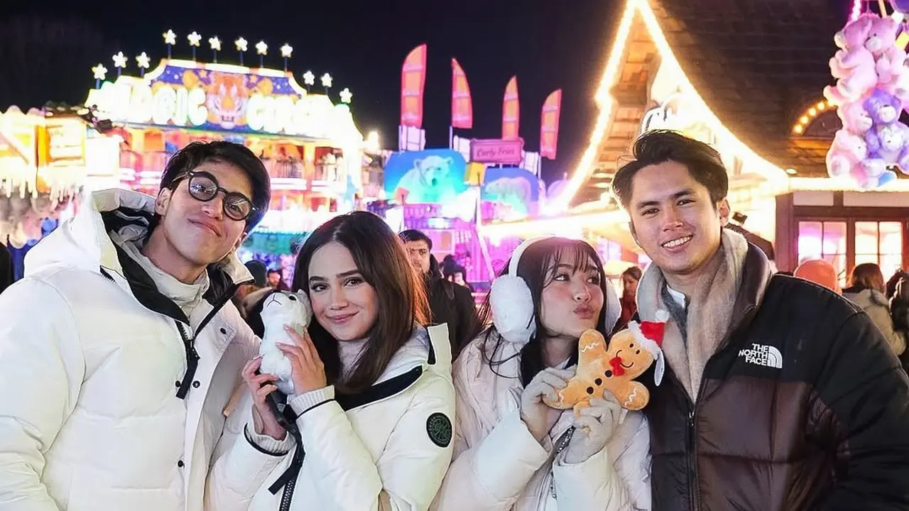 Couple Goals! El Rumi dan Syifa Hadju Tampil Kompak dengan Jaket Puffer Kembar saat Liburan di Eropa