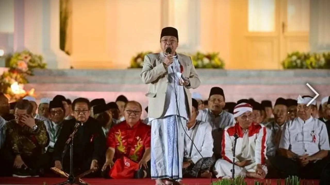 Ketua Umum Majelis Dzikir Hubbul Wathon (MDHW) KH Musthofa Aqil Siroj
