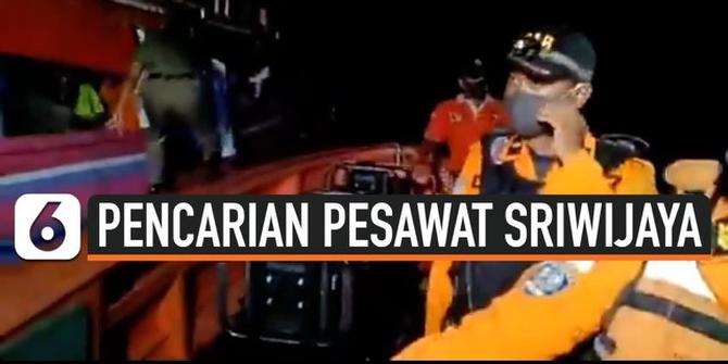 VIDEO: Di Tengah Kegelapan, Basarnas Cari Pesawat Sriwijaya Air SJ182 yang Diduga Jatuh