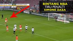 Video penalti bintang NBA Dirk Nowitzki tirukan gaya penalti gagal Simone Zaza saat laga amal Michael Schumacher yang di ikuti para atlet dan pebalap F1 di Mainz, Jerman.
