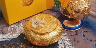 6 Potret Souvenir Pernikahan Pangeran Abdul Mateen dan Anisha Rosnah, Bertabur Hiasan Emas