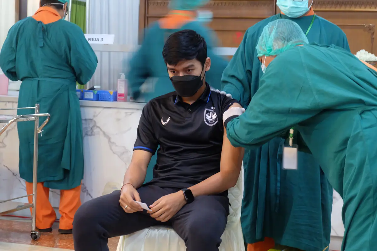 PSIS Semarang, Septian David Maulana, Vaksin COVID-19
