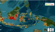 Sebaran Titik Panas Karhutla Hari Ini, Kalimantan Tengah Masih Tertinggi