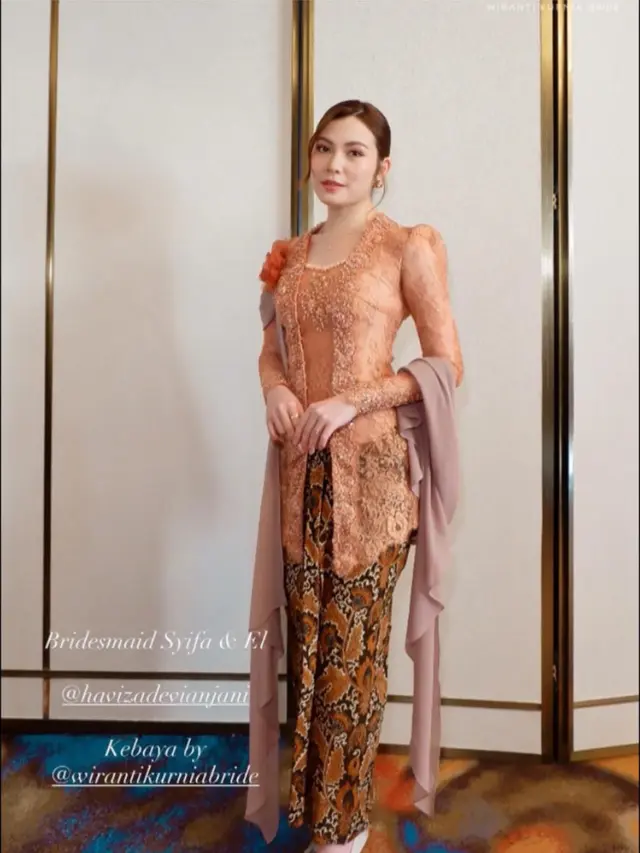 Detail Kebaya Bridesmaid di Pernikahan Syifa Hadju. Sumber; instagram/wirantikurniabride