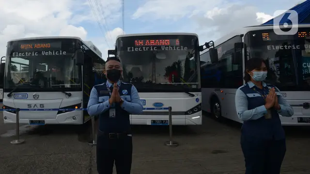 Peluncuran Bus Listrik Transjakarta