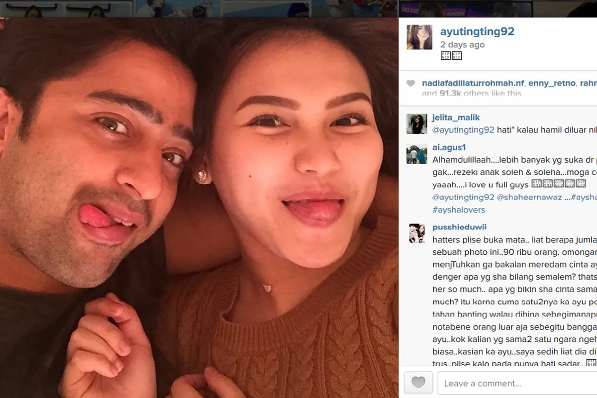 Ayu Ting Ting dan Shaheer Sheik